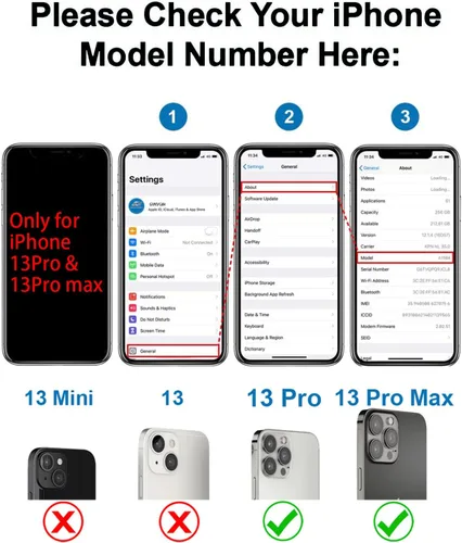 Miniatura 2 de Fundas de lente de cámara de repuesto para iPhone 13 Pro y 13Pro Max, repuesto de vidrio Len con adhesivo de doble cara y kit de herramientas