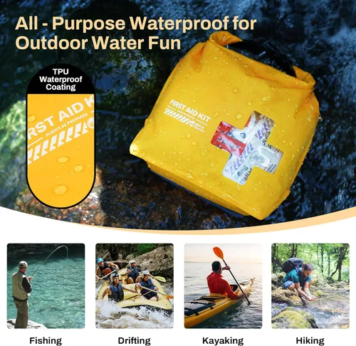 Miniatura 2 de RHINO RESCUE Kit de primeros auxilios para barco impermeable, bolsa seca ligera, accesorios para barco, suministros de supervivencia marina