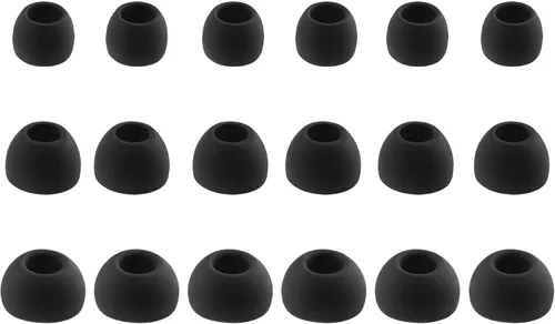 Puntas de silicona de repuesto para JBL Endurance Peak 3 / Peak II/Peak/Run 2 Wired/Race TWS, 9 pares (S/M/L, negro)