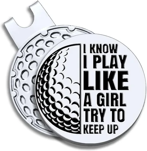 Miniatura 9 de Men Golf Ball Marker with Magnetic Hat Clip, Funny Golf Accessories Gifts for Men, Novelty Birthday Gifts for Male Golfer Fan