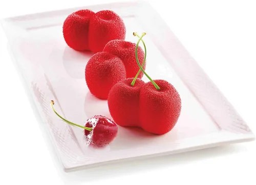 Miniatura 4 de Silikomart Molde de silicona para mini ananas (piñas), bandeja flexible con tecnología 3D que crea 5 postres texturizados en forma de piña, apto