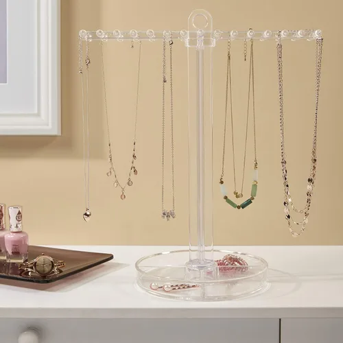 Miniatura 3 de Soporte para collares con bandeja de joyas