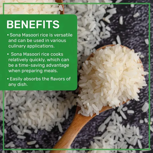 Miniatura 4 de Jiva Organics - Arroz orgánico Sona Masoori de 10 libras de calidad premium, origen indio, arroz de grano corto, todo natural y sin OMG (10 libras)