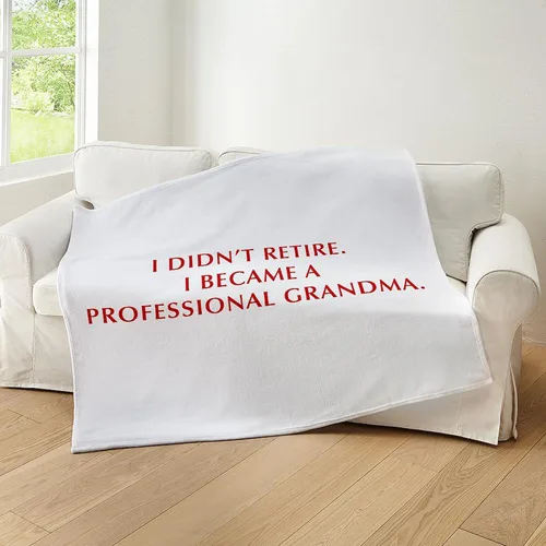 Miniatura 5 de CafePress I Didnt Retire Grandma Opt Dark RED Throw Blanket Super Soft Fleece Plush Throw Blanket, 60"x50