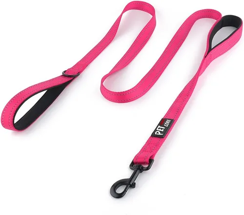 Miniatura 14 de Correa de perro de doble asa Plutus Pet de 6 pies, resistente, reflectante, correa de perro de doble asa para seguridad y entrenamiento, para perros
