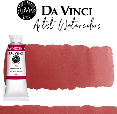 Miniatura 149 de DA VINCI PAINTS Pintura Acuarela Profesional para Artistas, Alizarin Crimson (Quinacridone), 37ml Índigo