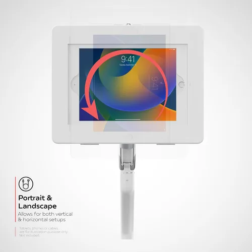 Miniatura 6 de CTA Digital Soporte de abrazadera para brazo de tableta para escritorios con seguridad antirrobo para iPad serie 10.2 - iPad Air 3 - y iPad Pro 10.5