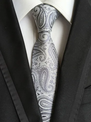 Miniatura 114 de WeiShang Lote de 6 corbatas clásicas de seda para hombre, corbatas tejidas jacquard