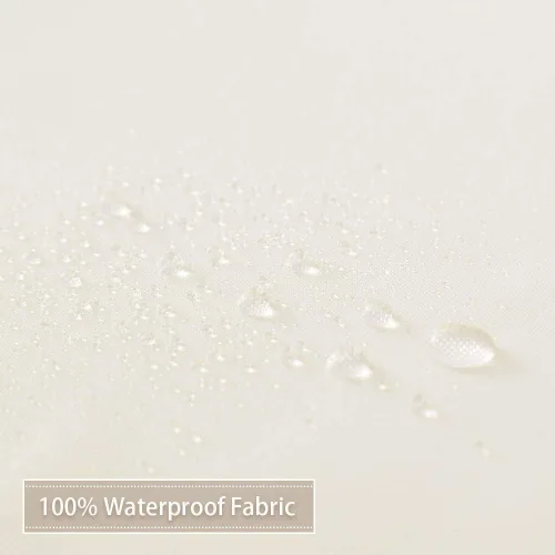 Miniatura 4 de Cortina de ducha de tela 100% impermeable con imanes para baño, 72 x 72 pulgadas, color marfil