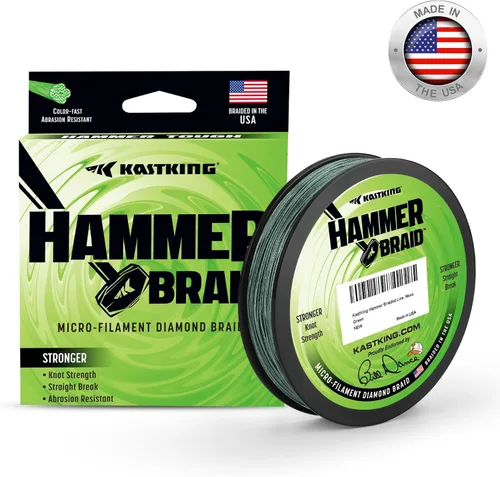 Miniatura 3 de KastKing Línea de pesca con trenza de martillo, línea trenzada resistente a la abrasión, fabricada en los Estados Unidos, línea superline de C