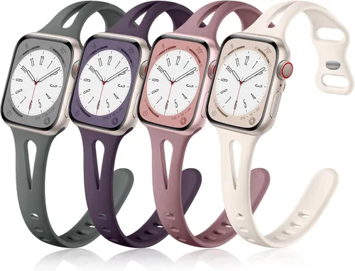 Miniatura 14 de Getino Compatible con Apple Watch Band 1.57, 1.49, 1.61, 1.65 pulgadas iWatch Series 11, 10, 9, 8, 7, 6, 5, 4, 3, 2, 1 SE, para mujeres, correas