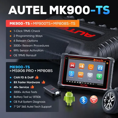 Miniatura 2 de Autel - MK808 Herramienta de diagnóstico automotriz