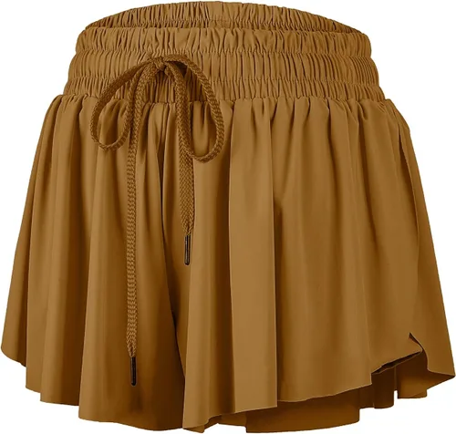 Miniatura 28 de Blaosn Pantalones cortos atléticos fluidos para mujer, gimnasio, yoga, entrenamiento, correr, pantalones cortos de tenis, falda falda linda, ropa