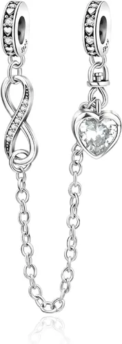 Miniatura 13 de Dijes de plata de ley 925 de dibujos animados de pato, ratón, oso, elefante, dragón chino, cuentas colgantes para pulseras y collares, joyería