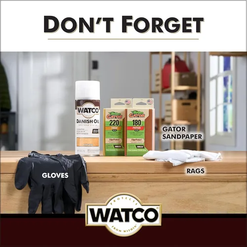 Miniatura 10 de Watco Aceite Danés Acabado para Madera en Aerosol, 11.25 oz, Natural