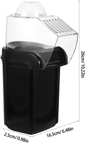 Miniatura 3 de Cabilock Máquina eléctrica de palomitas de maíz con pala de 110 V, máquina automática de aperitivos saludables para fiestas familiares de películas