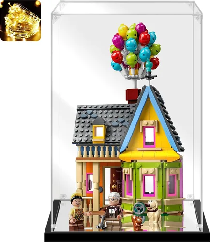 Miniatura 27 de Vitrina acrílica para coleccionables, caja de exhibición para ensamblar para Lego 75300 75304 75349, modelo de casco, caja acrílica transparente