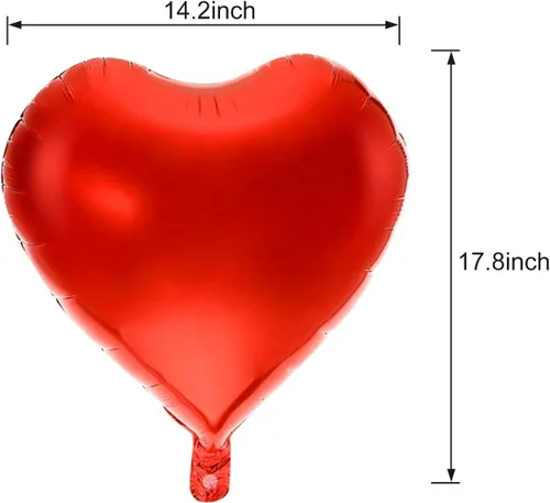 Miniatura 3 de 20 + 2 globos con texto en inglés "I Love You", globos de corazón, decoraciones del día de San Valentín e idea de regalo para él o ella