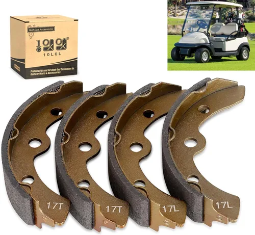 10L0L Zapatas de freno de carrito de golf para Club Car DS 1995-up, precedente 2004-up, para Yamaha G1 G2 G8 G9, EZGO 1986.5-1996, reemplaza OEM