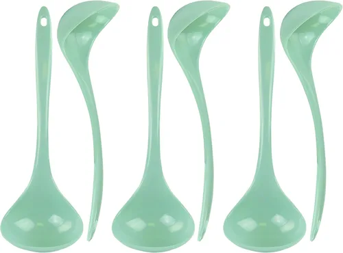 Miniatura 16 de Reston Lloyd Cucharón de melamina para sopa de cocina, utensilio de alta calidad con mango ergonómico resistente al calor, plástico duradero sin