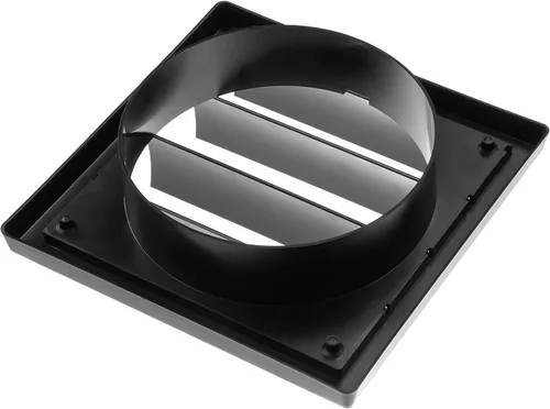 Miniatura 7 de Vent Systems Cubierta de ventilación de escape negra de 6 pulgadas - Capucha de ventilación de secadora - Cubierta de ventilación de conducto