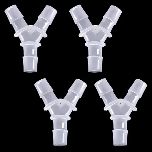 Miniatura 9 de Adaptador de manguera de 1/2 pulgada con púas iguales en forma de Y de 3 vías de plástico empalmador empalmador adaptador de unión para tubería