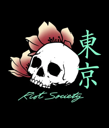 Miniatura 5 de Riot Society Sudadera con capucha estampada o bordada para hombre