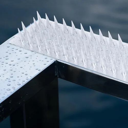 Miniatura 5 de Touri Paquete de 24 tiras transparentes de PVC transparente para cercas y techos exteriores para mantener alejados a pájaros, palomas, gatos