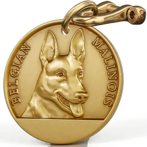 Miniatura 29 de Etiqueta de perro retro de cobre puro tridimensional con estampado de mascotas en relieve, etiquetas personalizadas para mascotas, etiquetas