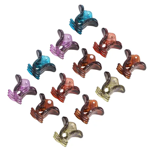 72 piezas de mini agarre de plástico para cola de caballo accesorios para el cabello de boda para mujeres, pinzas para el pelo de boda, pinza de