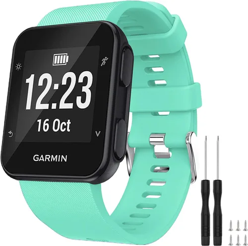 Miniatura 37 de GVFM banda compatible con Garmin Forerunner 35, silicona suave correa de repuesto para reloj inteligente Garmin Forerunner 35, se ajusta a muñeca