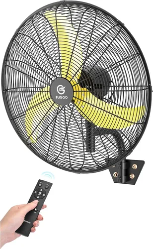 Miniatura 9 de FUGOO - Ventilador de pared industrial para exteriores con motor Eco BLDC de 20 pulgadas, potente flujo de aire Impermeable, 5000 CFM, 50% más
