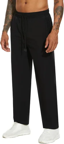 Miniatura 2 de Pantalones deportivos para hombre, cómodos y suaves, con bolsillos con cremallera, estilo holgado