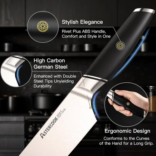 Miniatura 8 de Cuchillo de chef Astercook (mango ABS-)