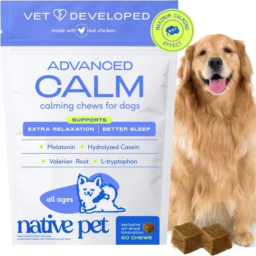 Miniatura 14 de Native Pet Masticables calmantes avanzados para perros de razas pequeñas, alivio de la ansiedad, estrés, separación, viajes y apoyo para dormir