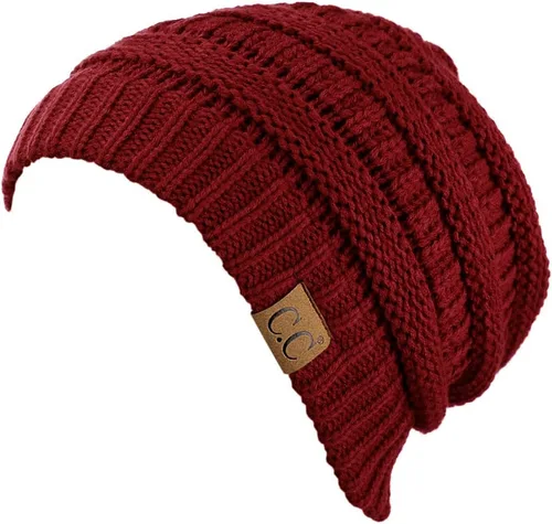 Miniatura 200 de C.C Trendy Warm Chunky Soft Stretch Cable Knit Beanie