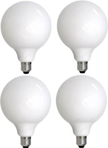 Miniatura 8 de Bulbrite Bombillas LED G40 de vidrio lechoso regulables de 8,5 vatios con base de tornillo medio (E26) 2700K (luz blanca cálida), 800 lúmenes