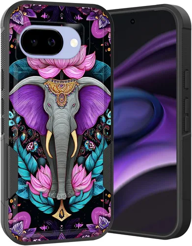 Miniatura 171 de Funda para Pixel 6A, Híbrida de Doble Capa de Servicio Pesado Resistente a Prueba de Golpes PC Duro + Funda Protectora de Silicona Suave para Google