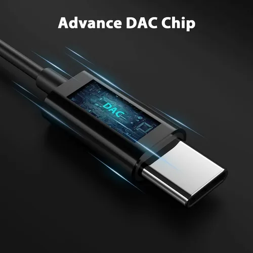 Miniatura 6 de Auriculares USB C con cable abiertos sobre auriculares para Apple/Android USBC Tipo C Auriculares con cable para iPhone 17 17e 16 16e 15 Pro Wrap