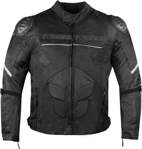 JACKETS 4 BIKES AirTrek - Chaqueta impermeable para hombre de malla para motociclista, para viajes de motocicleta, color negro, talla S