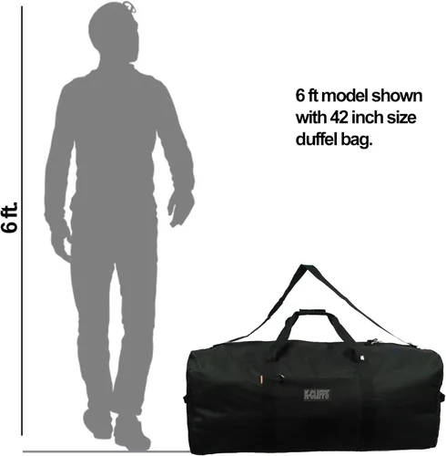 Miniatura 9 de Bolsa de viaje de alta resistencia para equipos equipo de viaje bolsa de techo Negro 42 pulgadas Básico