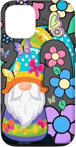 Miniatura 28 de Floral Daisy Flower Pattern with Butterflies Funny Gnome Case for iPhone 17
