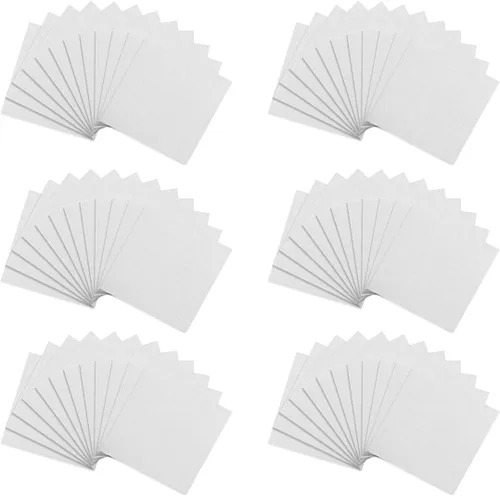 Dele Paquete de 100 mini paneles de lienzo de 4 x 4 pulgadas, doble envuelto, sin ácidos, paquete económico para pintura al óleo y acrílica.