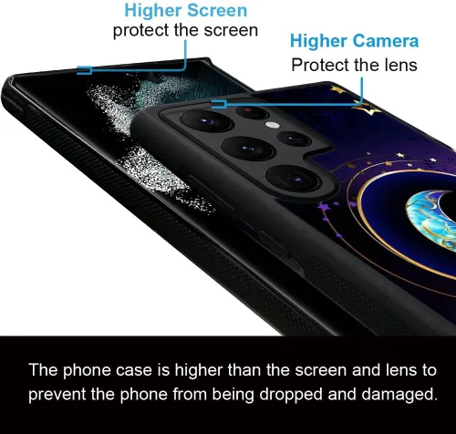 Miniatura 5 de ZHEGAILIAN Funda compatible con Samsung Galaxy S22 Ultra, antideslizante, de poliuretano termoplástico suave, a prueba de golpes, compatible