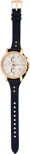 Miniatura 4 de Fossil Reloj de mujer original Boyfriend con cronógrafo y brazalete de cuero genuino