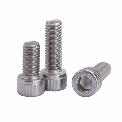 Miniatura 4 de Junter 10 tornillos de cabeza hexagonal métrica de rosca fina M8-0.039 x 0.630 in Dentado fino, acero inoxidable A2, perno Allen, totalmente