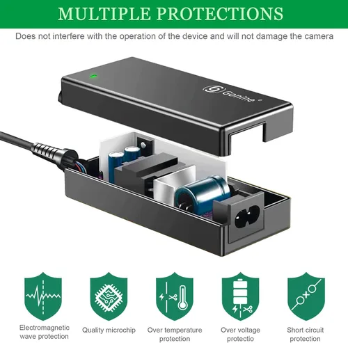 Miniatura 7 de NP-FZ100 A7III - Kit de adaptador de CA de fuente de alimentación continua para cámaras Sony Alpha A7IV A6600 A7SIII A7C A1 FX3 A7R3 A7R IV, A9 A9R