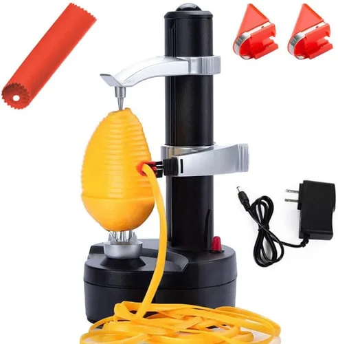 Miniatura 6 de Pelador Eléctrico de Patatas Pelador Automático de Manzanas, Máquina de Pelado de Frutas y Verduras Inteligente, Herramienta de Pelado de Cocina