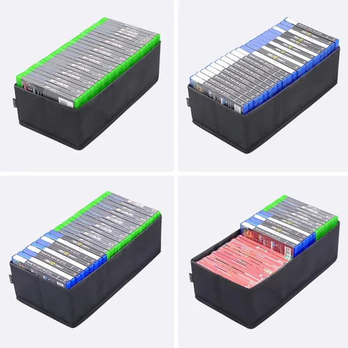 Miniatura 3 de sisma Estuche de almacenamiento de videojuegos compatible con Xbox PS5 PS4, soporte para discos de juego, organizador de almacenamiento para el hogar
