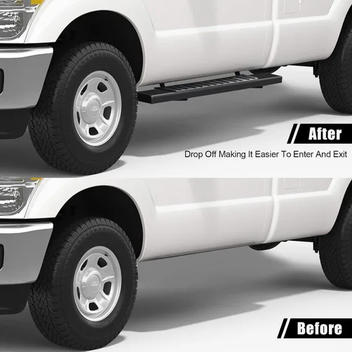 Miniatura 5 de Barras de paso laterales de 6 pulgadas, regulares, compatibles con Ford F250 F350 F450 F550 Superduty 2017-2026, cabina regular/estándar/simple
